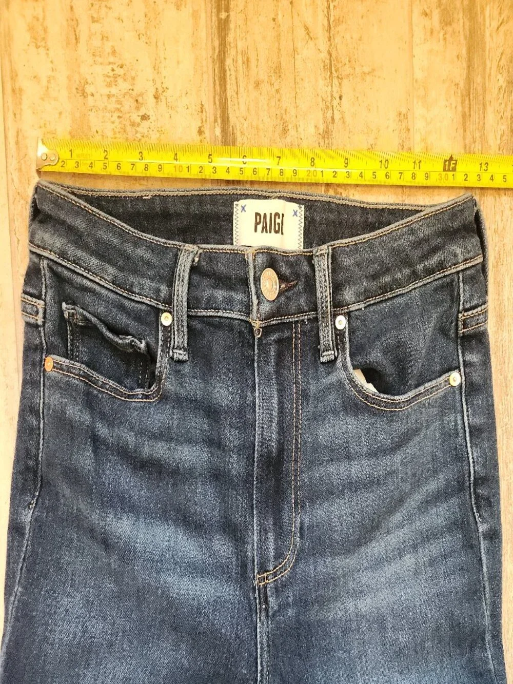 Paige Jeans Womens 26 Claudine Boot Cut High Rise Stretch Denim Raw Hem